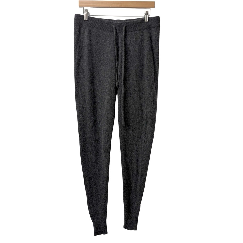 Charter Club Luxury 100% Cashmere Dark Heathered Gray Joggers Size Medium